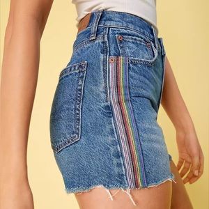 AMERICAN EAGLE OUTFITTERS Pride Denim Highest Waist '90s Boyfriend Short Size 6